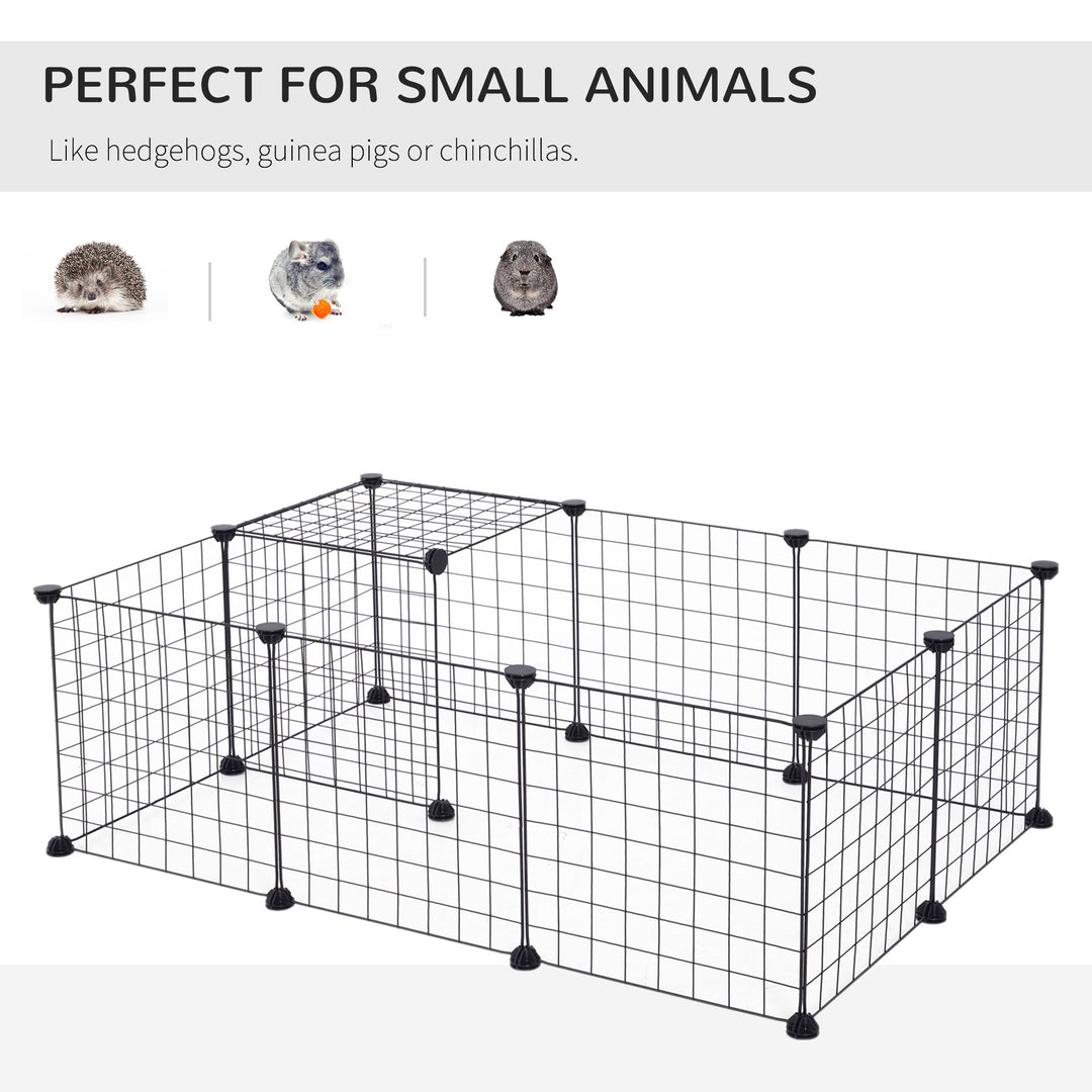 Modular Pet Enclosure: Secure & Spacious Metal Playpen for Furry Friends