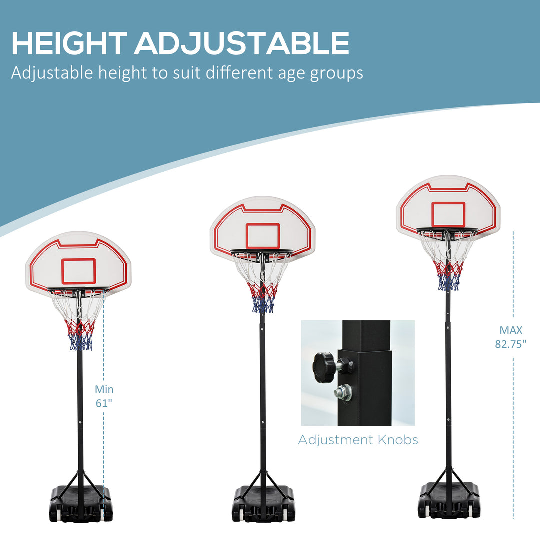 Portable Basketball Hoop: Wheeled Stand for Indoor & Outdoor Play