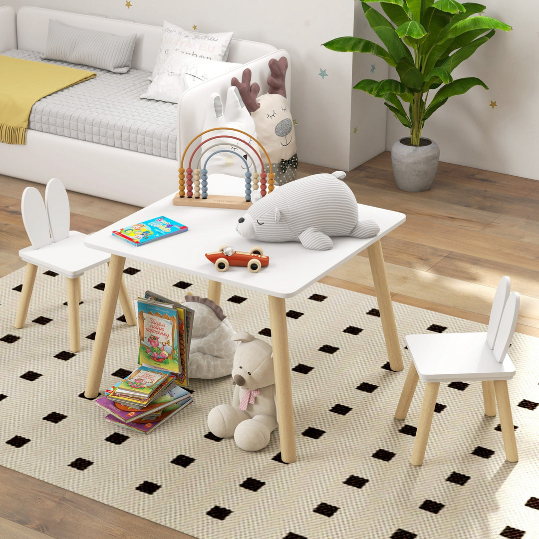 3 Pcs Toddler Table and Chair Set