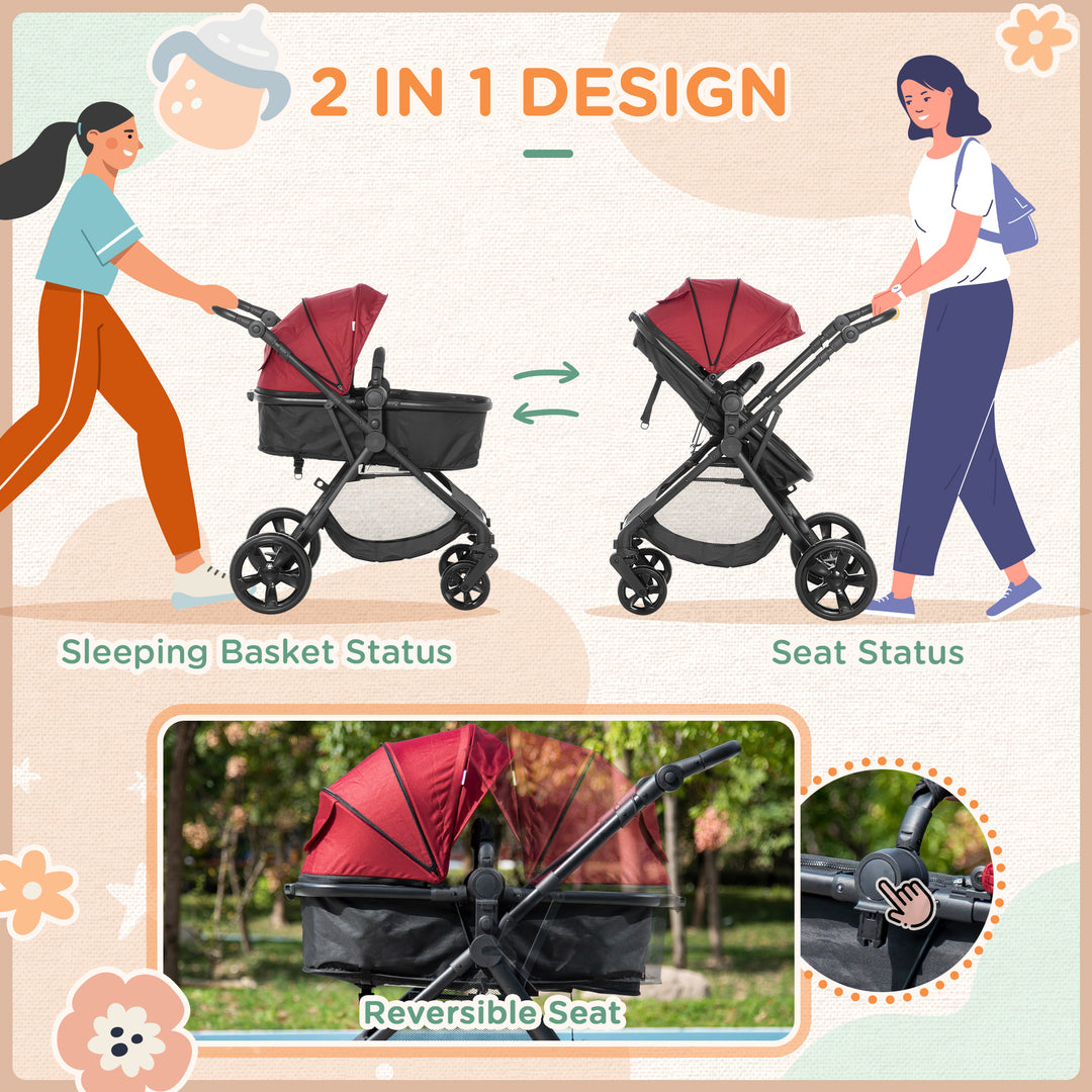 2 in 1 Reversible Seat Pushchair