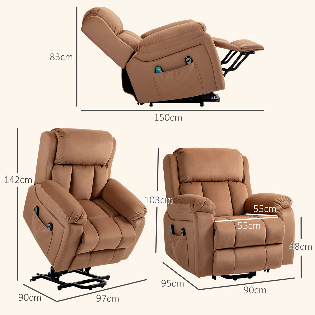 Power Lift Riser and Recliner Chair with Vibration Massage