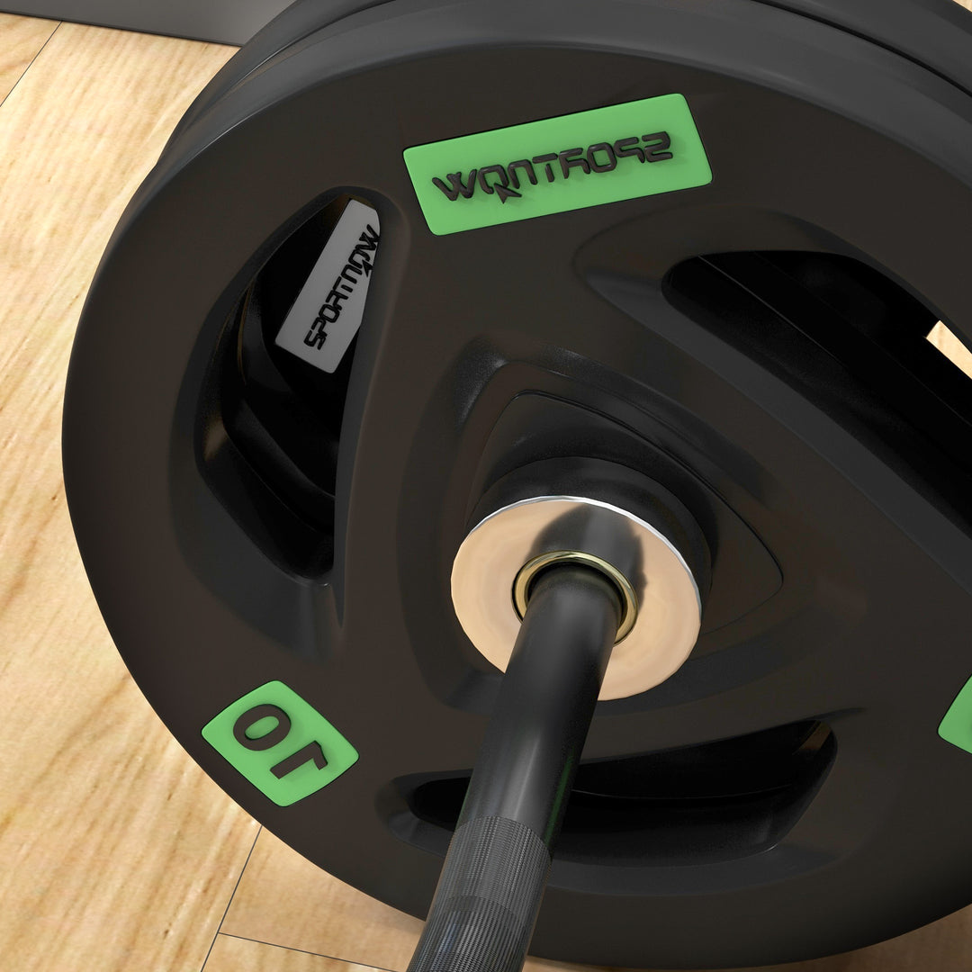 Olympic EZ Curl Bar with 50kg Weight Plates