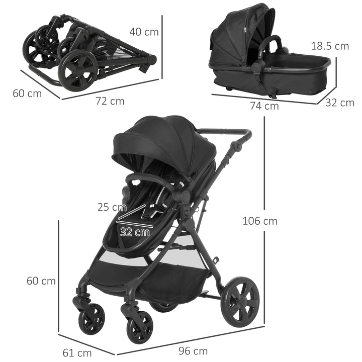 2 in 1 Lightweight Pushchair w/ Reversible Seat