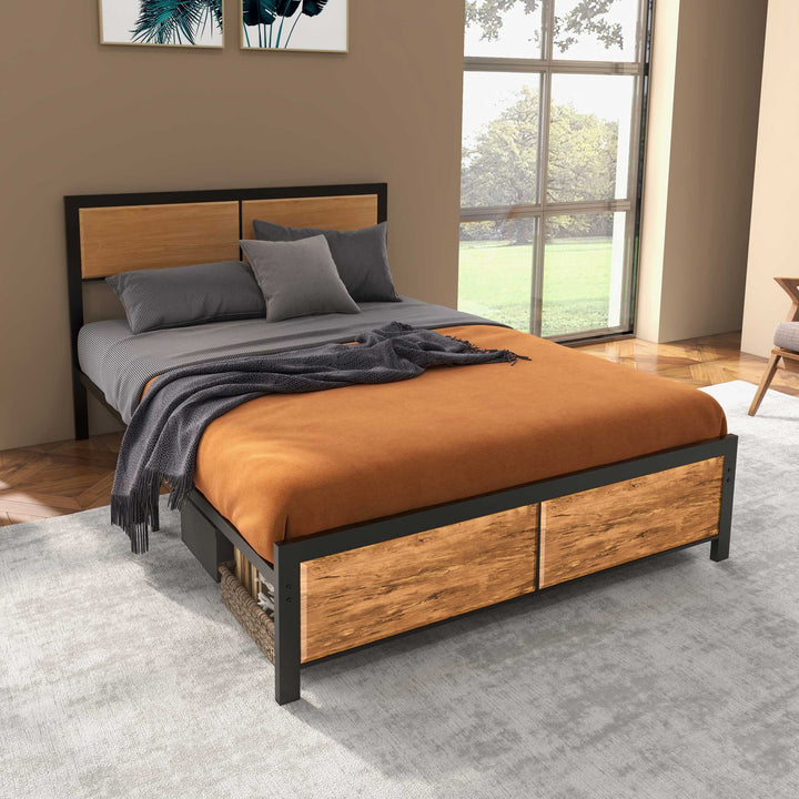 Industrial King Size Bed Frame