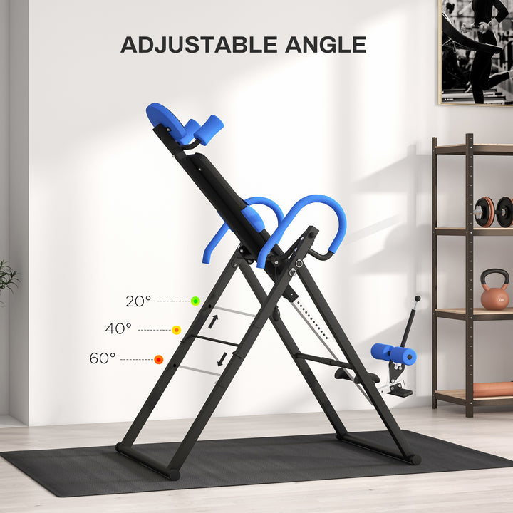 Gravity Inversion Table with Safety Belt Adjustable Hand Stand for Muscle Pain Relief