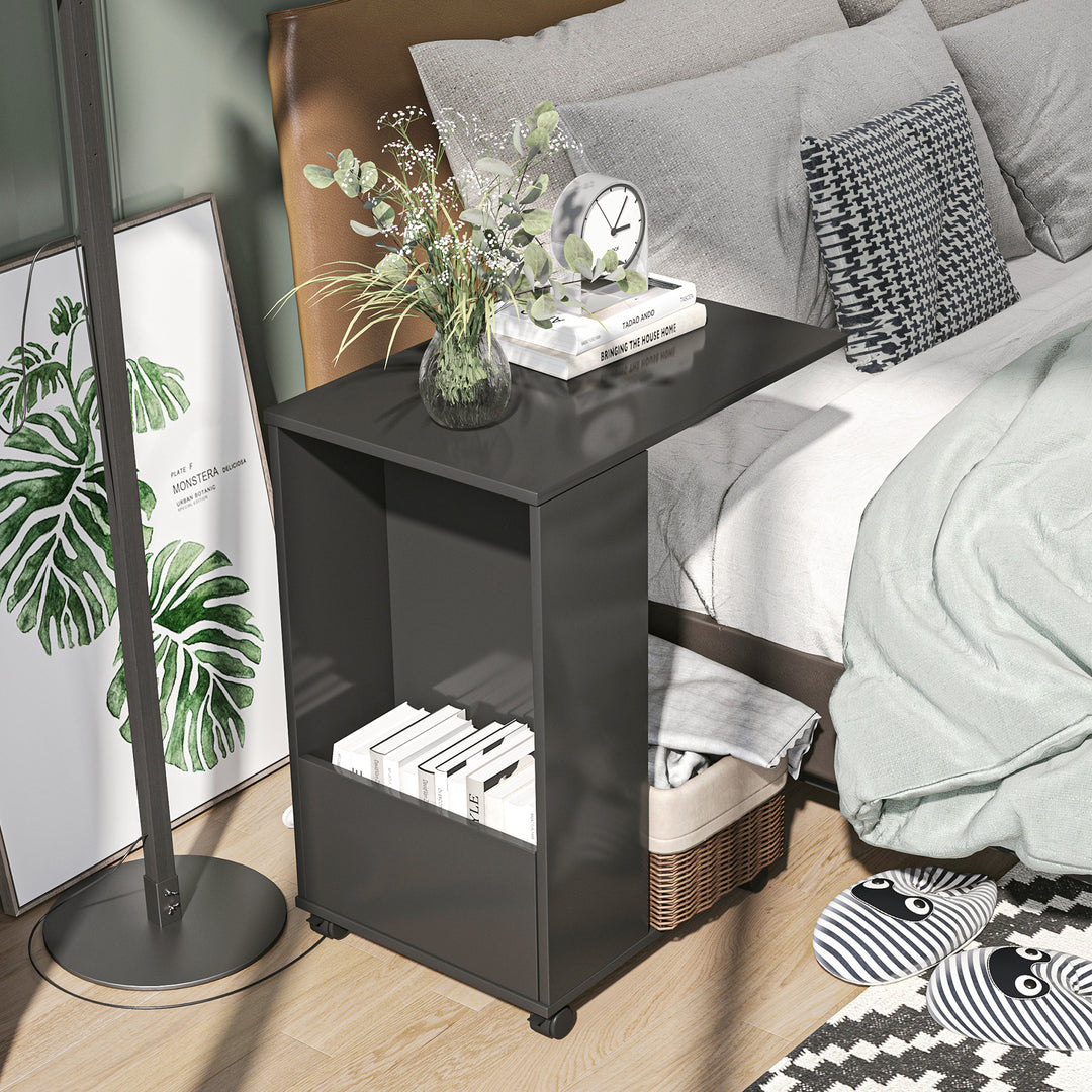 HOMCOM C-Shape End Table