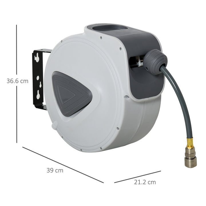 Retractable Air Hose Reel 15m+140cm (Hose Diameter 3/8" 9.5mm)