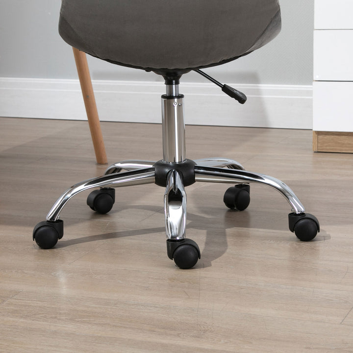 Vinsetto Ergonomic Chair, Armless, Grey