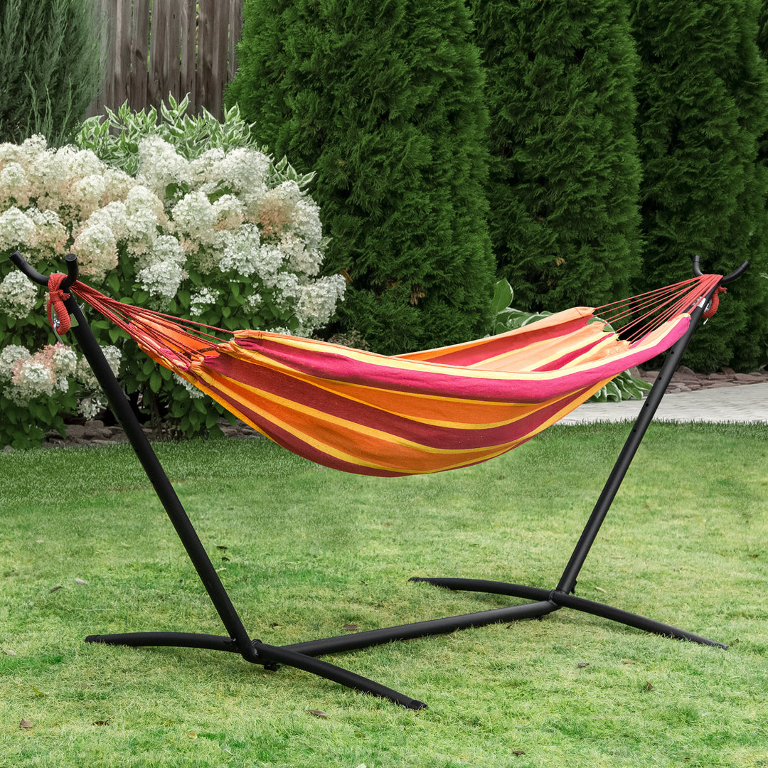 Camping Hammock: Portable Stand with Adjustable Height