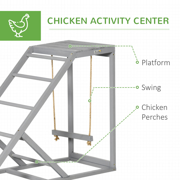 Walk-in Galvanised Steel Chicken Run with Chicken Activity Shelf and Cover