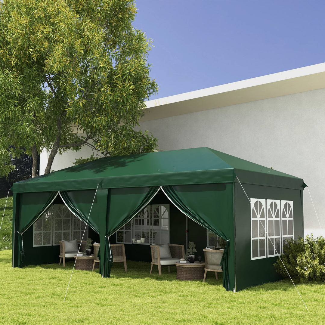 3 x 6m Garden Pop Up Gazebo