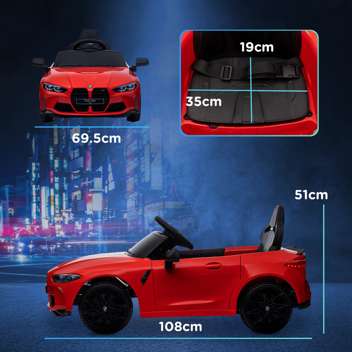 12V BMW M4 Licensed Kids Car with Easy Transport