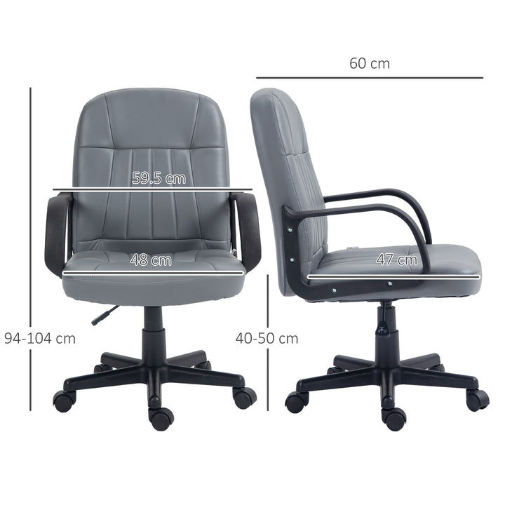 Vinsetto PU Leather Executive Office Chair, Grey