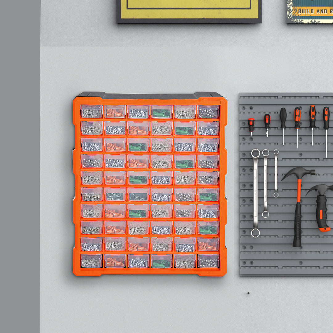 Wall-Mounted Marvel: 60-Drawer Cabinet for Meticulous Organisation