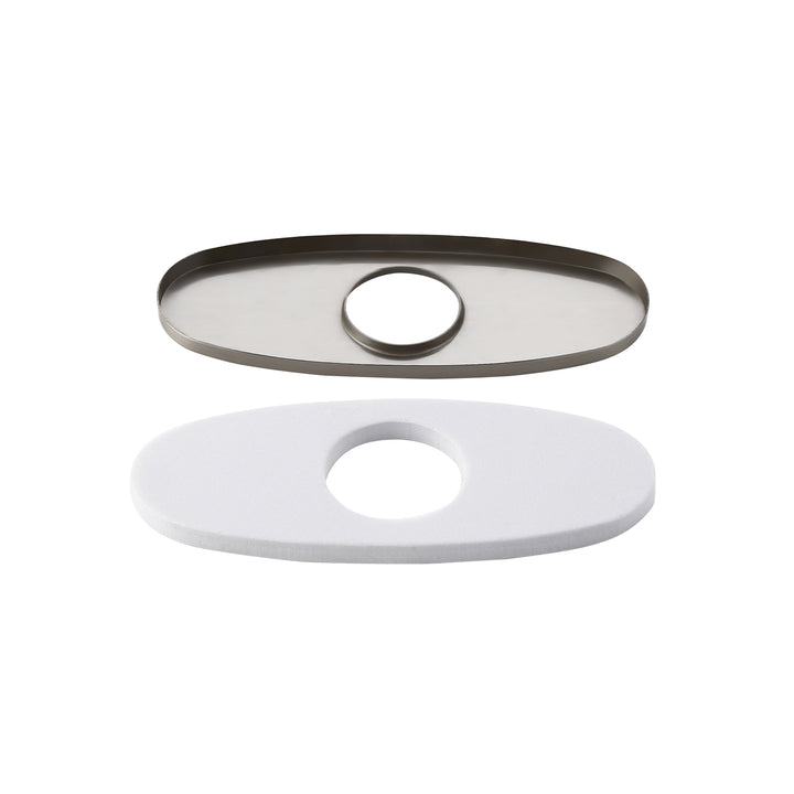 Modern 100mm Deck Plate Escutcheon for Monobloc Tap Installation Stainless Steel