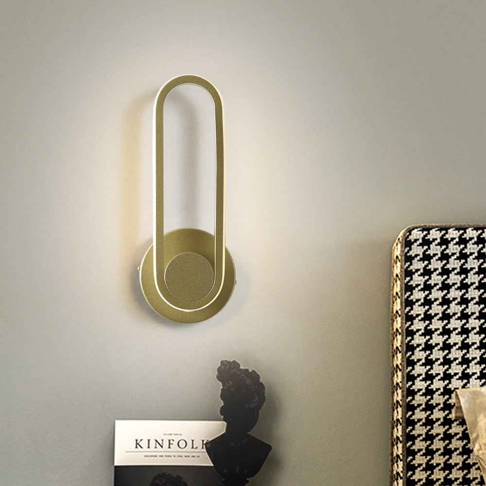 Modern Gold Indoor LED Rotated Wall Sconce