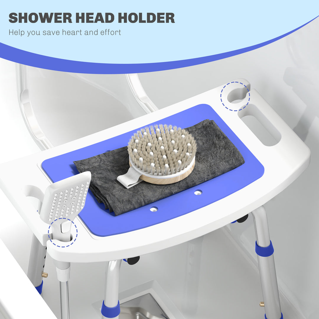 Shower Stool with Backrest