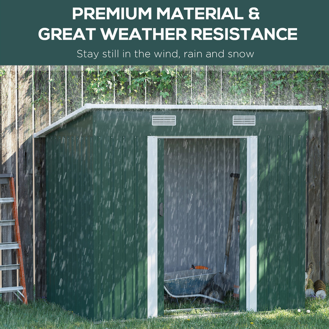 6.8 x 4.3ft Outdoor Garden Storage Shed