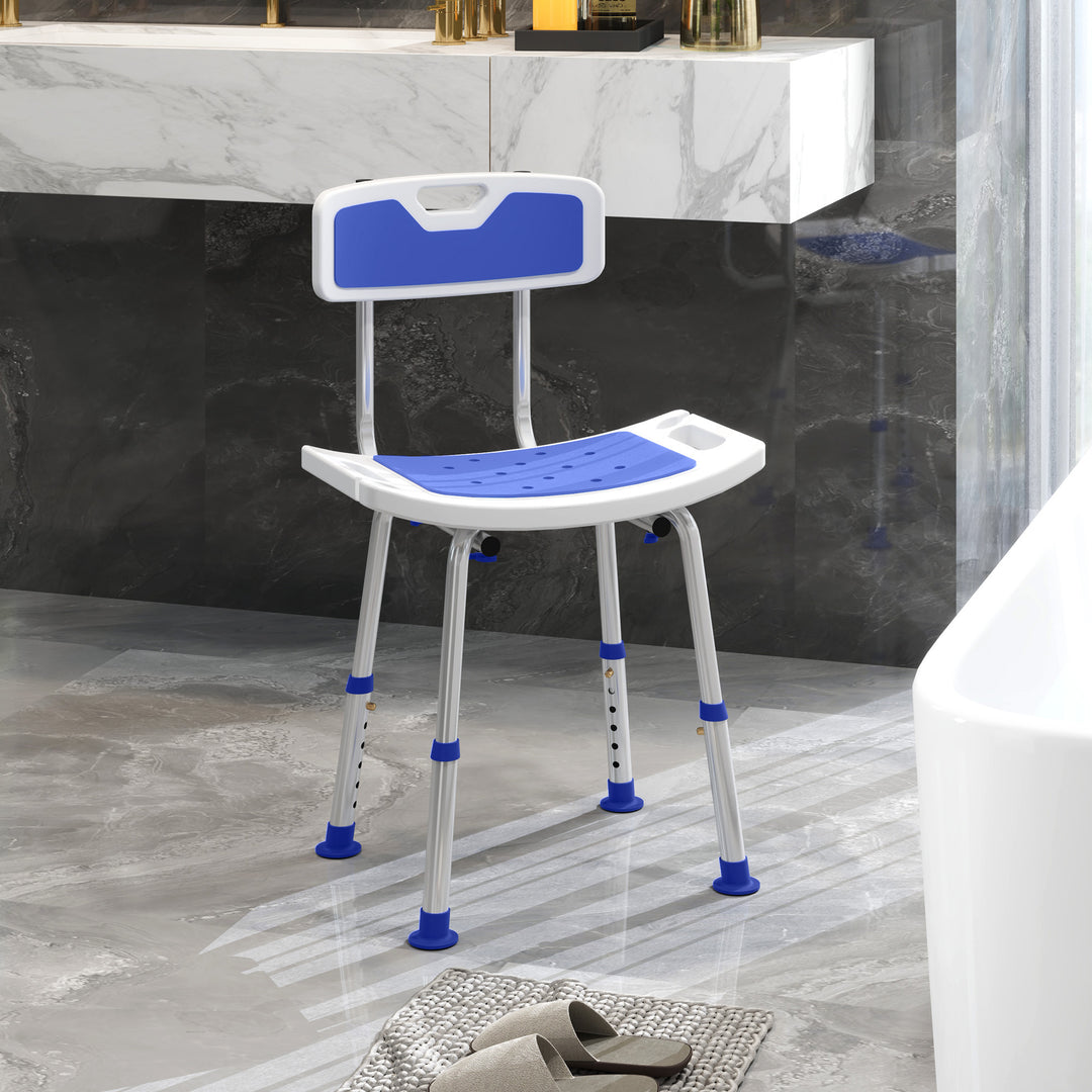 Shower Stool with Backrest