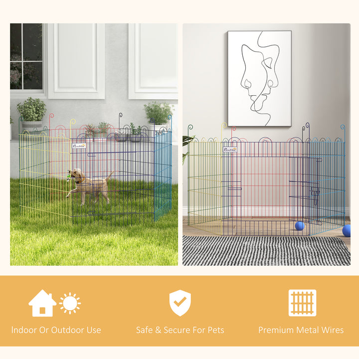 Pet Playpen: Six-Panel Crate with Door