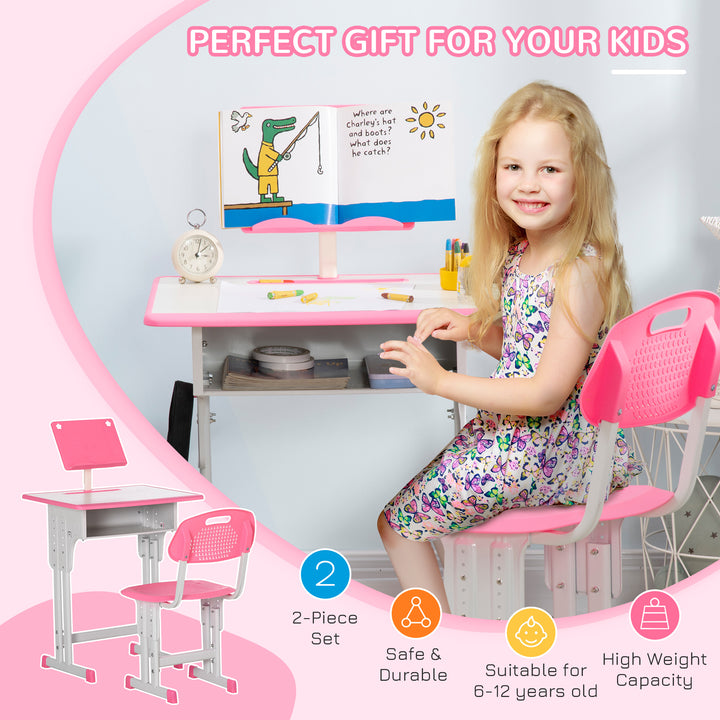 Children's Study Desk and Chair Set