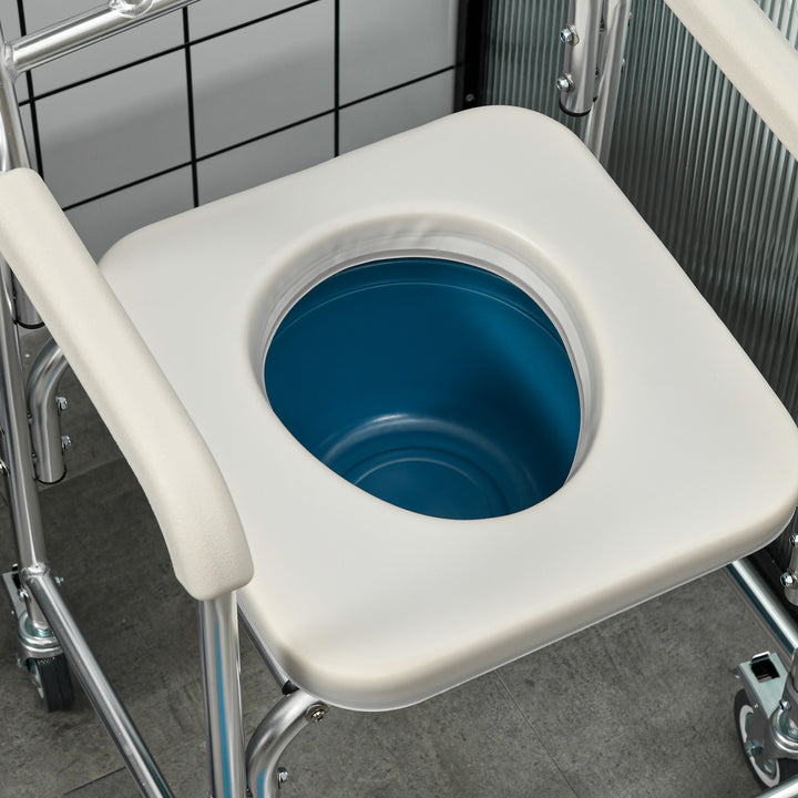 3-in-1 Shower Commode Wheelchair