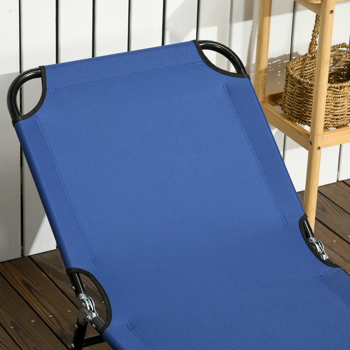 Folding Sun Loungers Set of 2