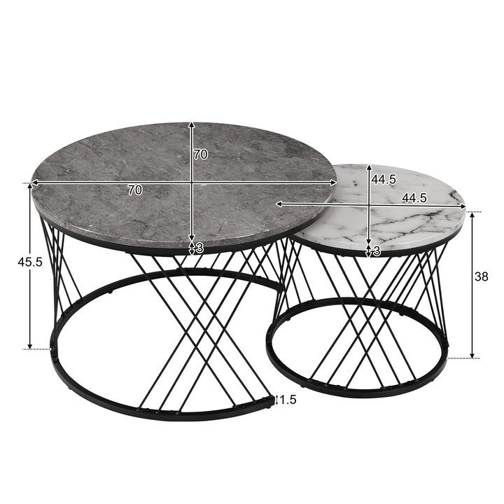 Round Stacking Coffee Tables