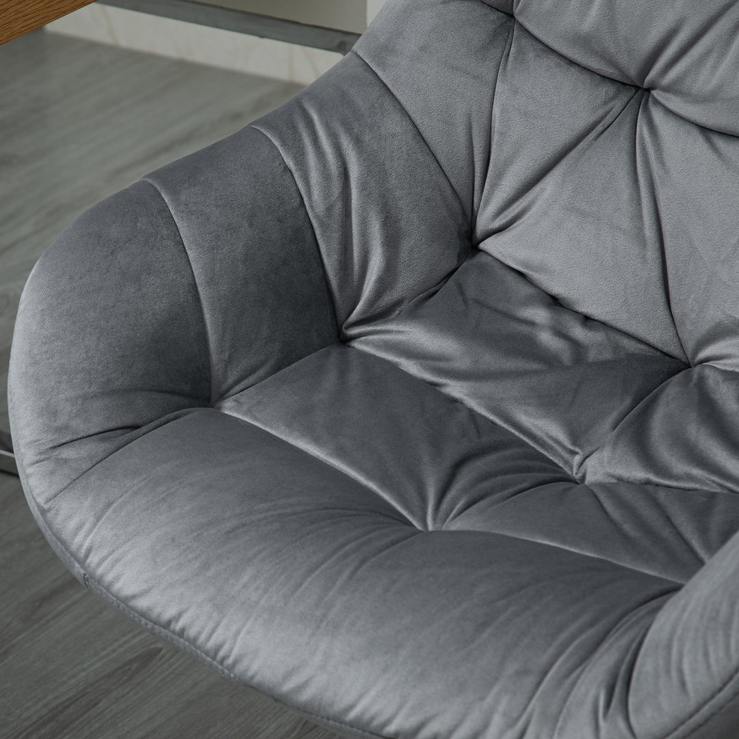 Vinsetto Velvet Swivel Chair