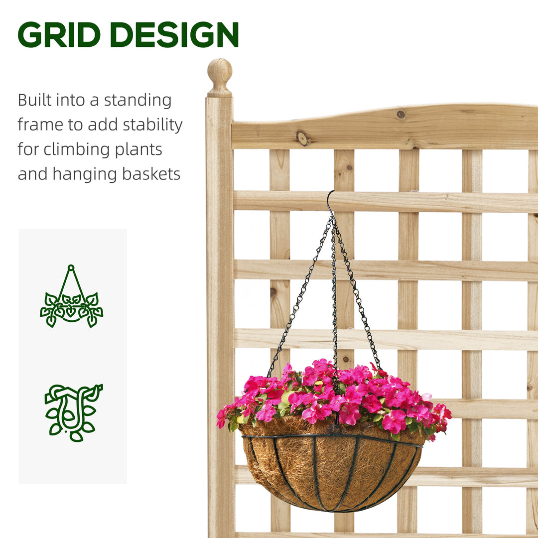 Garden Planters with Trellis for Climbing Vines