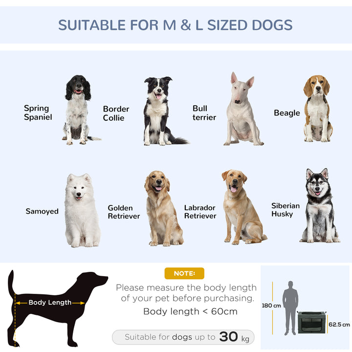 Foldable Pet Carrier for Medium & Large Dogs