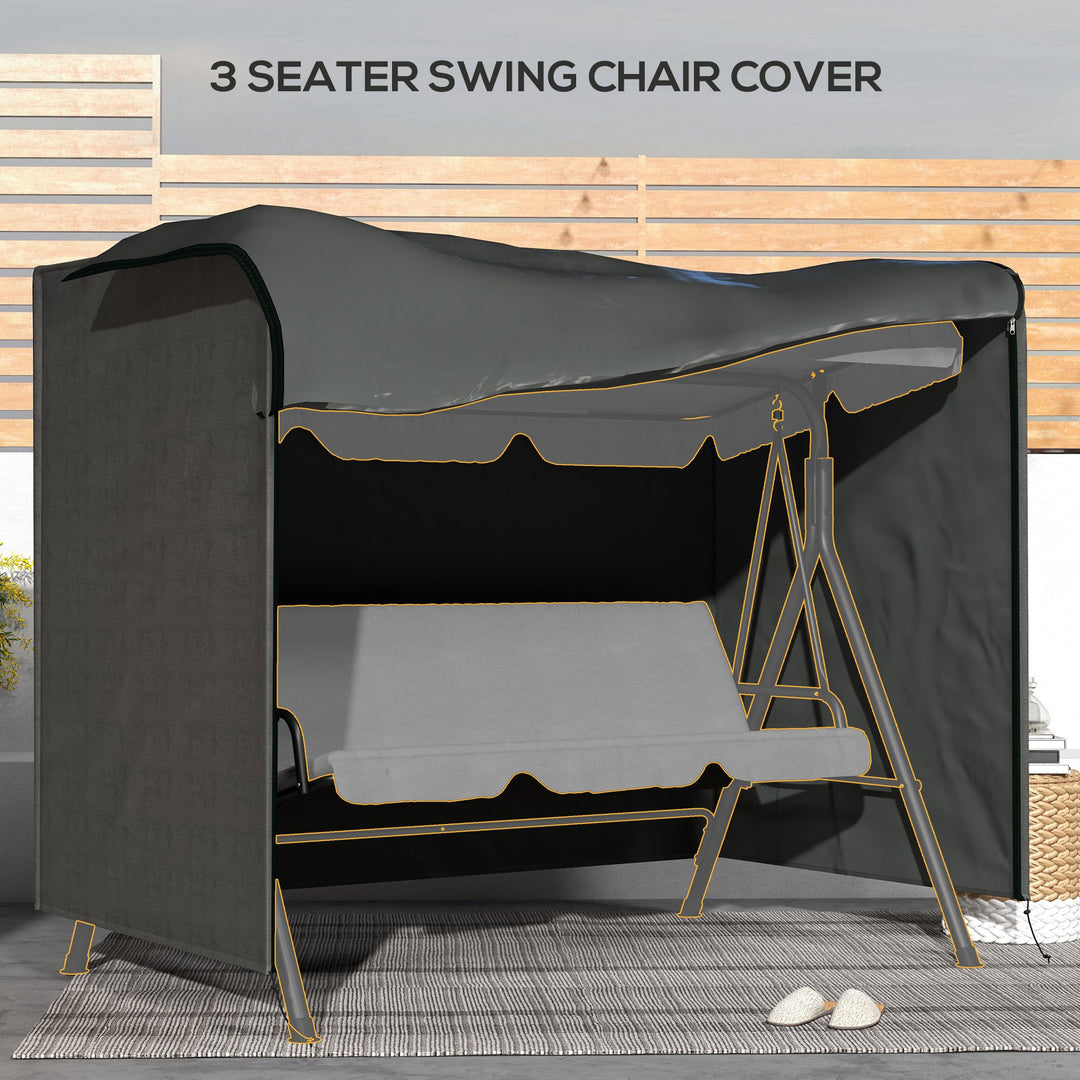 Patio Swing Shelter: Waterproof Oxford Canopy for Outdoor Seating