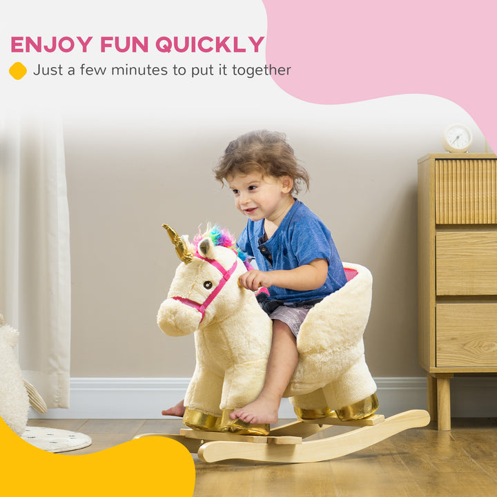 Kids Rocking Horse with Realistic Sound