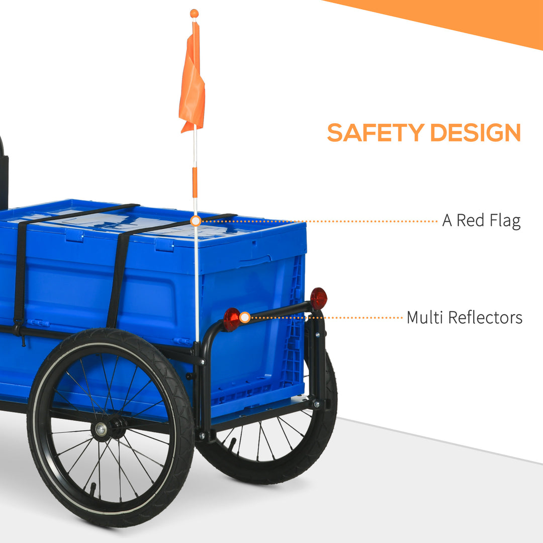 Bicycle Cargo Trailer with Steel Frame