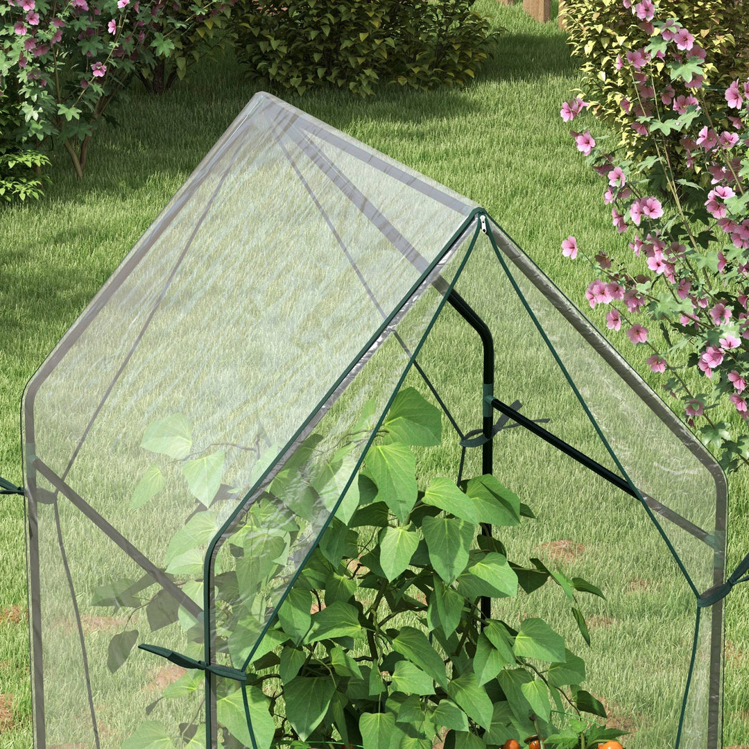 Portable Greenhouse: Compact Garden Growhouse with Dual Zipped Doors