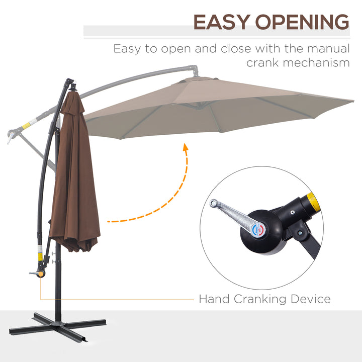 3M Brown Cantilever Umbrella