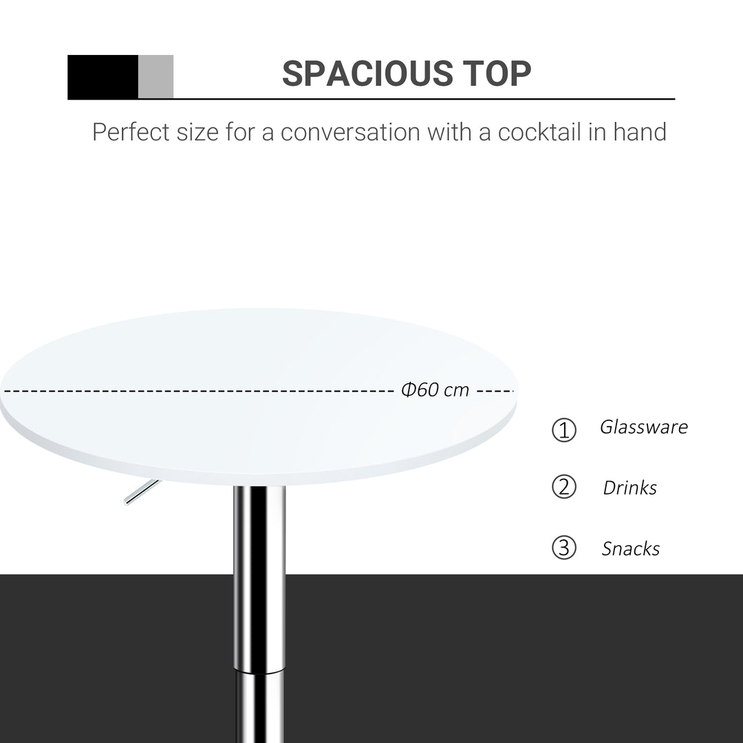 Adjustable Round Bistro Table