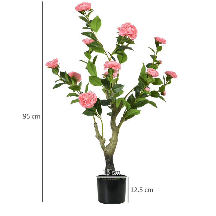 95cm Artificial Camellia Plant