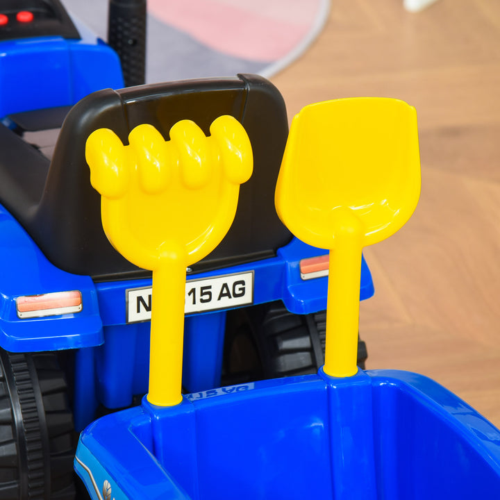 NEW HOLLAND Licensed Toddler Slider Car: Foot-to-Floor with Horn