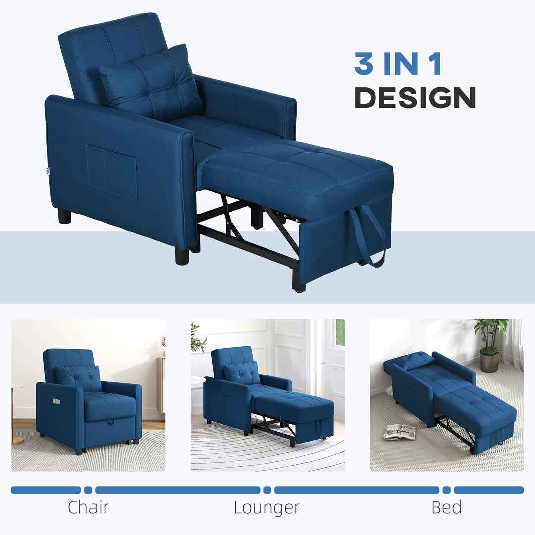 3-In-1 Convertible Chair Bed