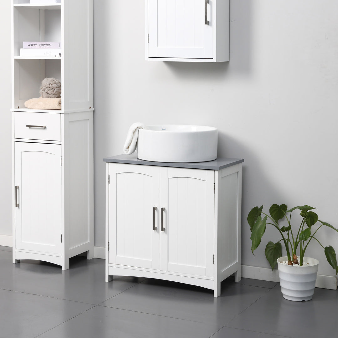 Kleankin Compact Vanity Unit, White https://www.awin1.com/pclick.php?p=36336662390&a=1765756&m=17151 Aosom Default Title