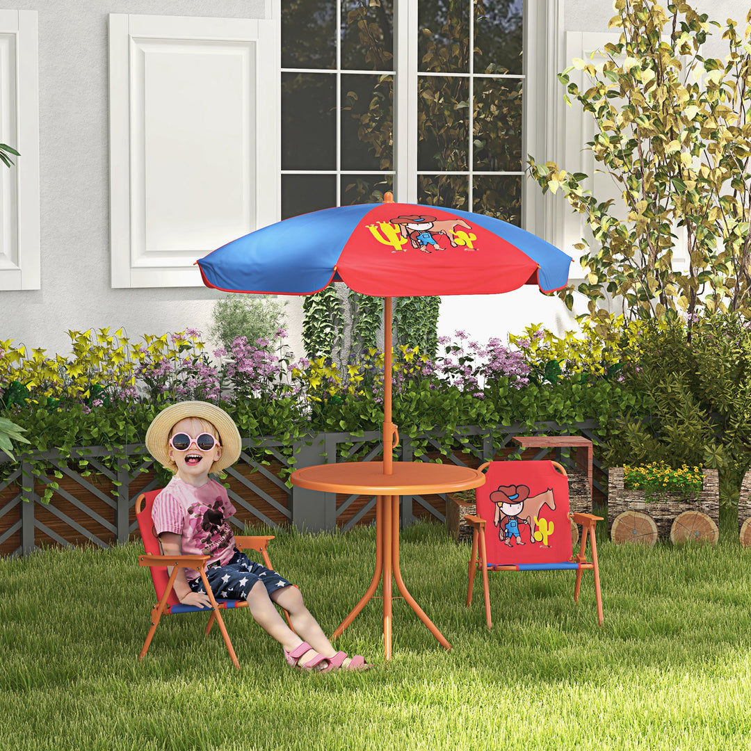 Cowboy Campout: Children's Picnic Set with Foldable Seats