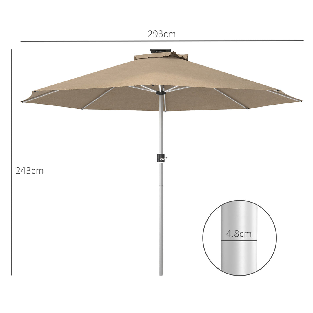 Waterproof LED Patio Umbrella