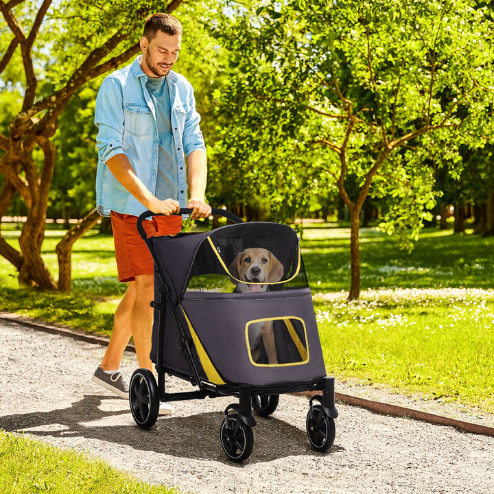 Pet Stroller w/ Universal Front Wheels