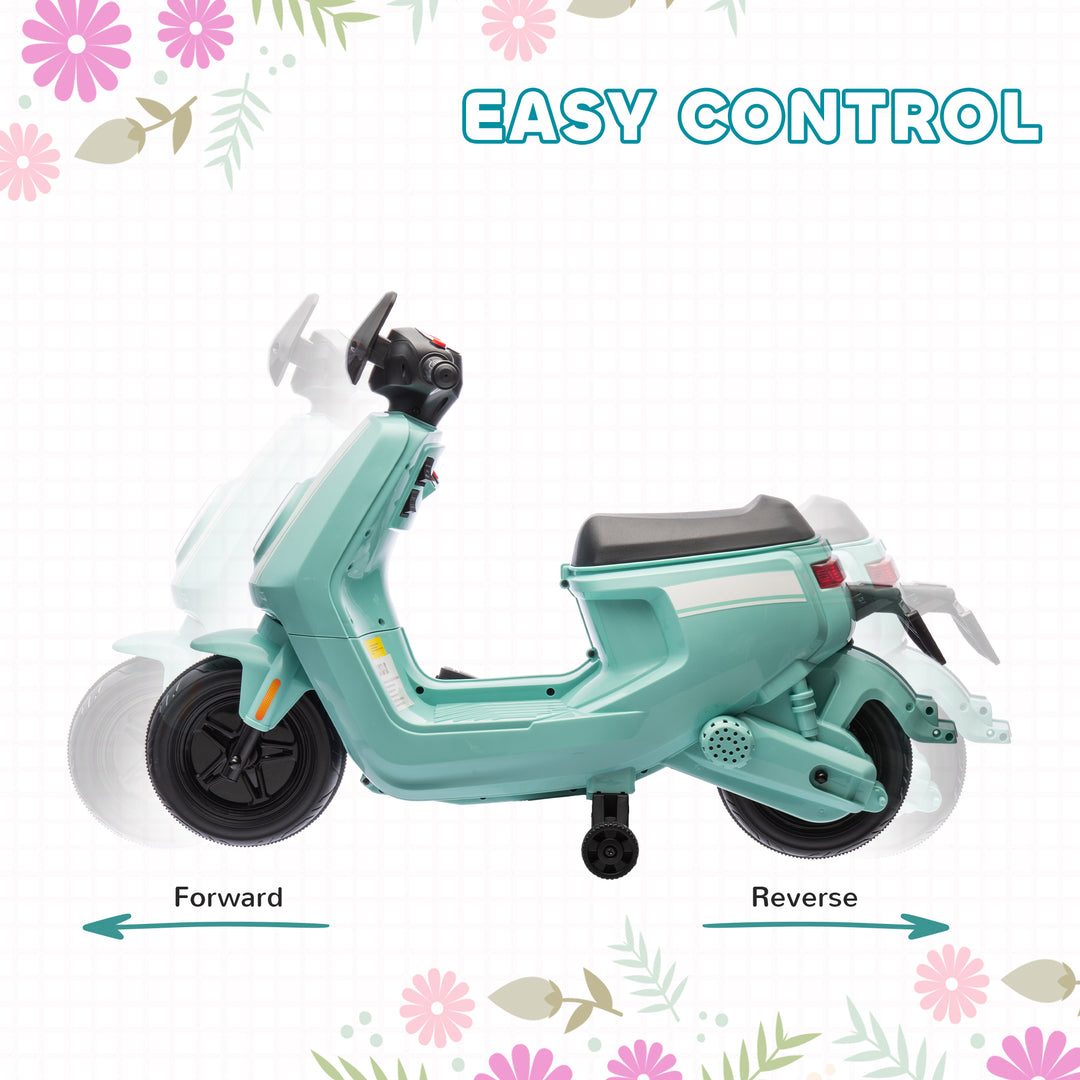 6V Ride on Motorbike Kids Electric Motorbike w/ Headlight Music