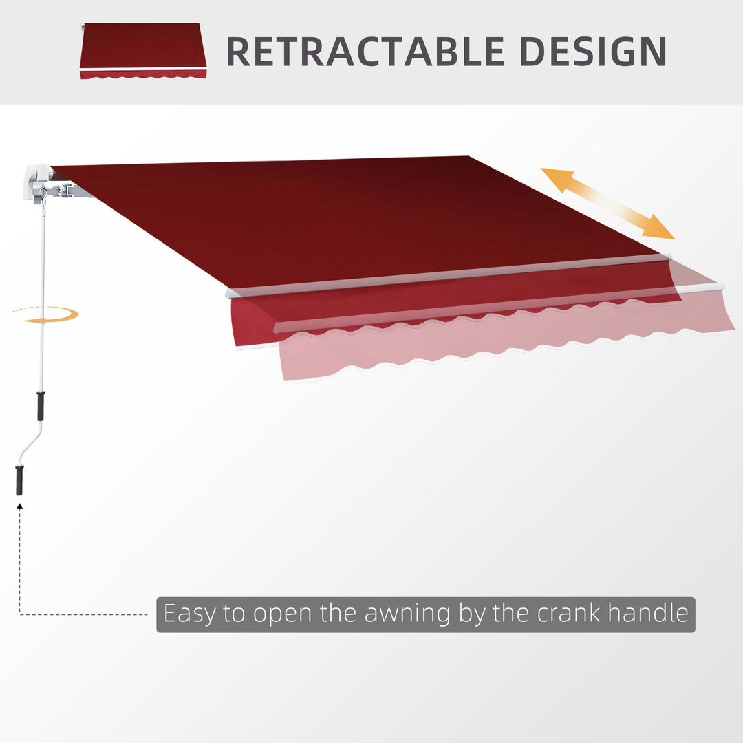 Retractable Sun Shade Awning for Patio