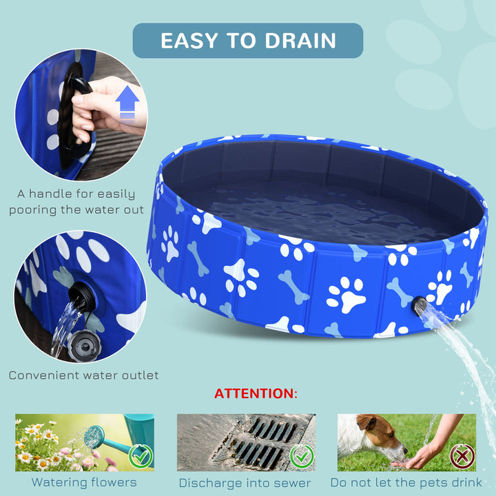 Foldable Pet Pool: Padded Dog & Cat Bathing Tub for Indoor/Outdoor Use