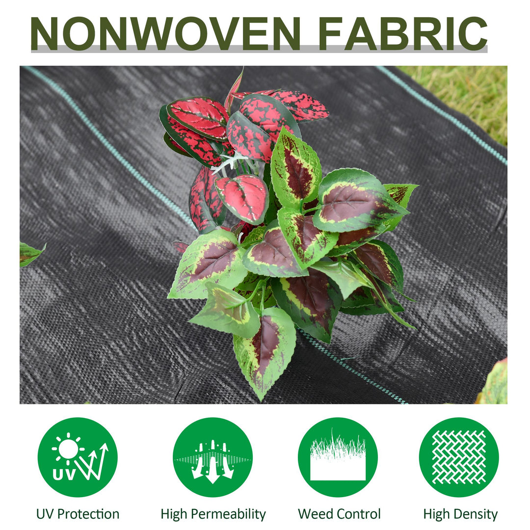 1x50m Gardener Premium Weed Barrier Landscape Fabric Durable & Heavy-Duty Weed Block Gardening Mat