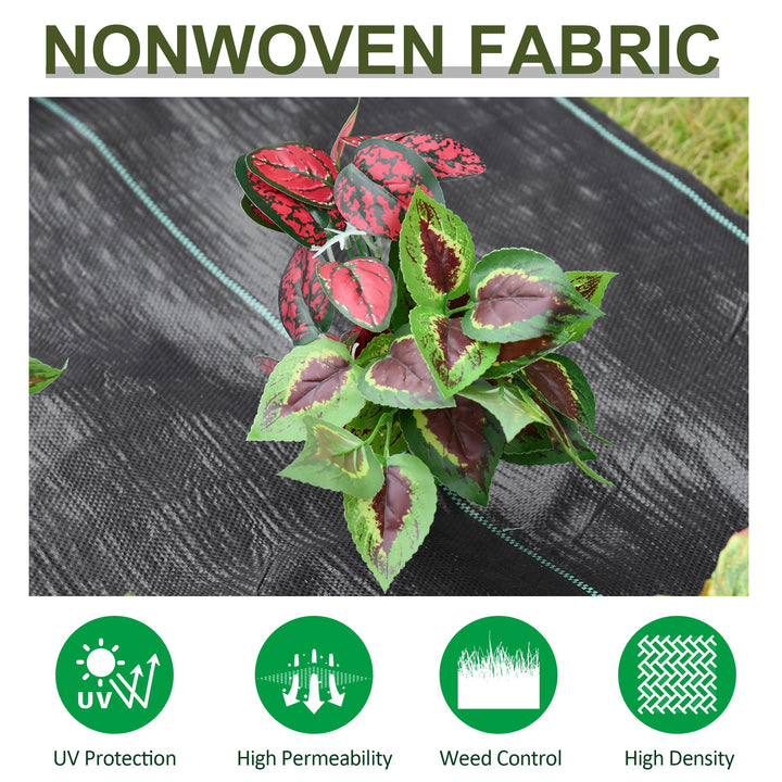 1x50m Gardener Premium Weed Barrier Landscape Fabric Durable & Heavy-Duty Weed Block Gardening Mat