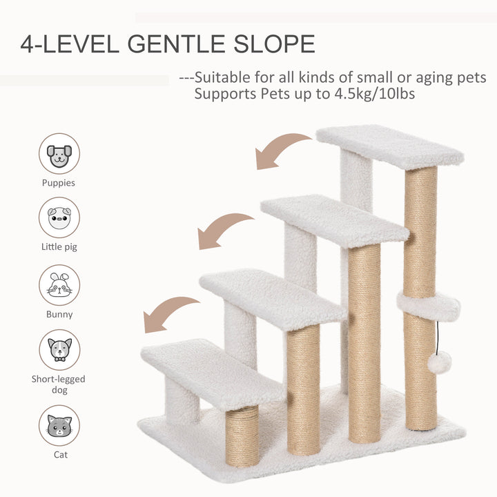 Pet Stair with 4-step Climb Ladder